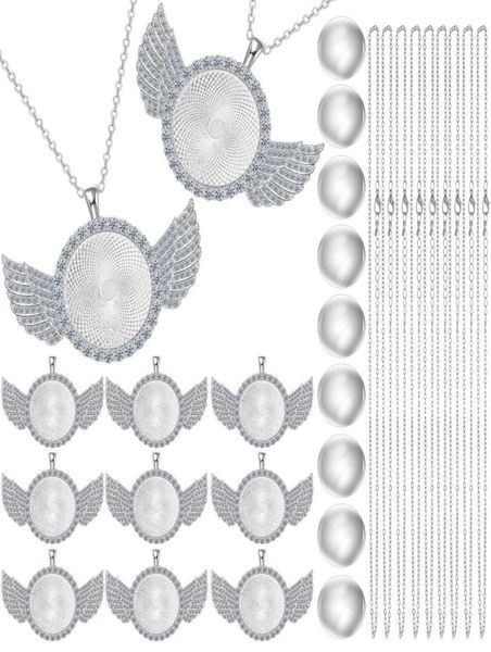 pendant necklaces rhinestone wing bezel trays and glass cabochons lobster cla amxdm1934183, Silver
pendant necklaces rhinestone wing bezel trays and glass cabochons lobster cla amxdm1934183, Silver