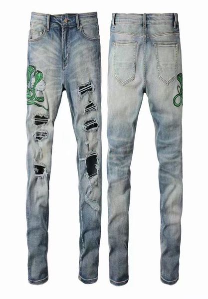 mens jeans designersnake embroidery distressed motorcycle biker jeans rock skinny slim ripped hole famous denim black5452575, Blue
mens jeans designersnake embroidery distressed motorcycle biker jeans rock skinny slim ripped hole famous denim black5452575, Blue