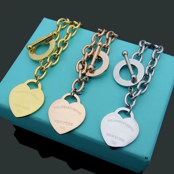 womens love heart bracelets ot buckle chain designer jewelry cardioid t-thick bracelet full brand as wedding christmas gift tiffanies, Black
womens love heart bracelets ot buckle chain designer jewelry cardioid t-thick bracelet full brand as wedding christmas gift tiffanies, Black
