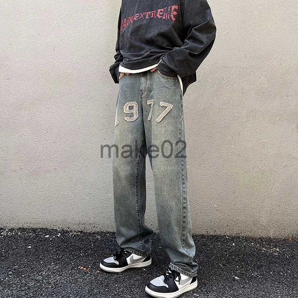 men's jeans autumn and winter 1977 embroidery hiphop tide brand straight loose wideleg pants 2022 new men y2k mens baggy jeans x0714, Blue
men's jeans autumn and winter 1977 embroidery hiphop tide brand straight loose wideleg pants 2022 new men y2k mens baggy jeans x0714, Blue