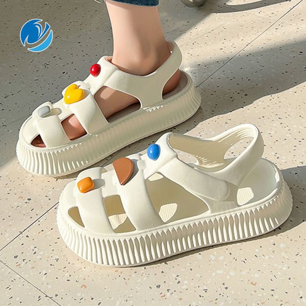 sandals mo dou sandals for women eva thick soft sole home shoes non-slip for outdoors retro diy accessories toe-wrapped fashion slides 23071, Black
sandals mo dou sandals for women eva thick soft sole home shoes non-slip for outdoors retro diy accessories toe-wrapped fashion slides 23071, Black