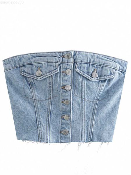 women's t-shirt wholesale summer outfits y2k clothes streetwear soild t shirts strapless sleeveless denim crop ladies streetwear tees l, White
women's t-shirt wholesale summer outfits y2k clothes streetwear soild t shirts strapless sleeveless denim crop ladies streetwear tees l, White
