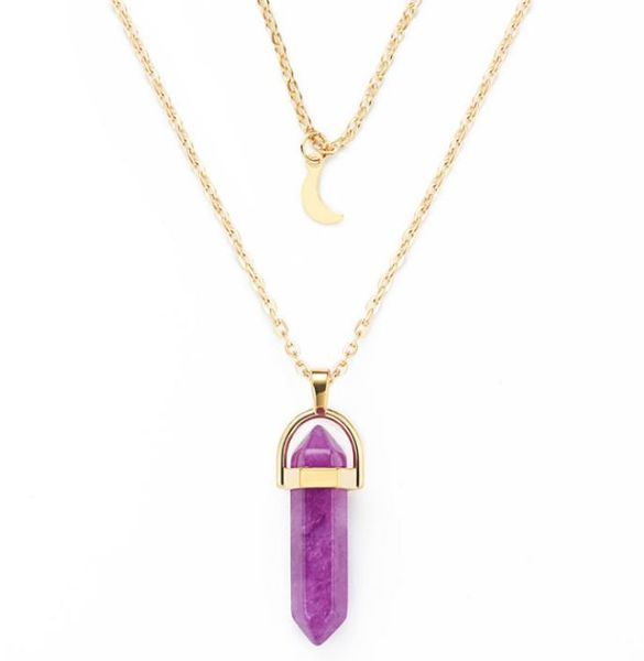 bullet head hexagonal column stainless steel chain jewelry natural stone pendants chokers quartz healing crystals necklaces wholes3656435, Silver
bullet head hexagonal column stainless steel chain jewelry natural stone pendants chokers quartz healing crystals necklaces wholes3656435, Silver