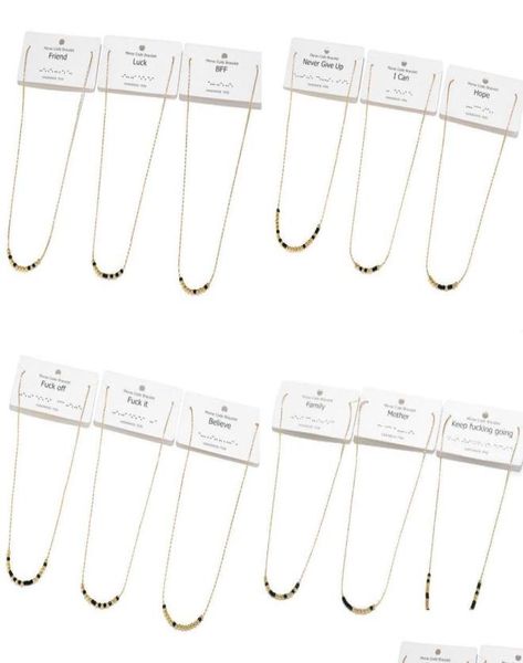 pendant necklaces morse code necklace with card beads on silk mes friendship necklaces inspirational gifts for women drop delivery7290103, Silver
pendant necklaces morse code necklace with card beads on silk mes friendship necklaces inspirational gifts for women drop delivery7290103, Silver