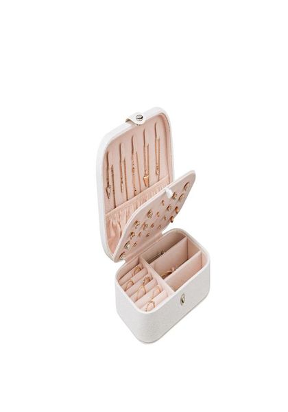 casegrace jewelry box for women travel jewelry organizer double layer for necklace earring rings jewelry holder case4811404, Black;white
casegrace jewelry box for women travel jewelry organizer double layer for necklace earring rings jewelry holder case4811404, Black;white