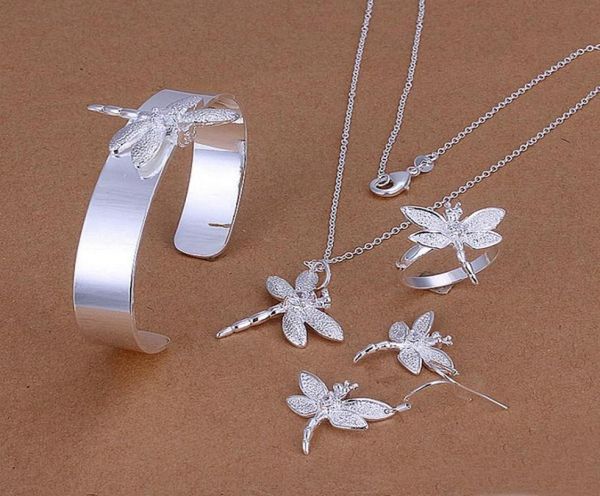 gift inlaid dragonfly sterling silver plated jewelry set for women es276fashion 925 silver necklace bracelet earring ring se3309368, Black
gift inlaid dragonfly sterling silver plated jewelry set for women es276fashion 925 silver necklace bracelet earring ring se3309368, Black