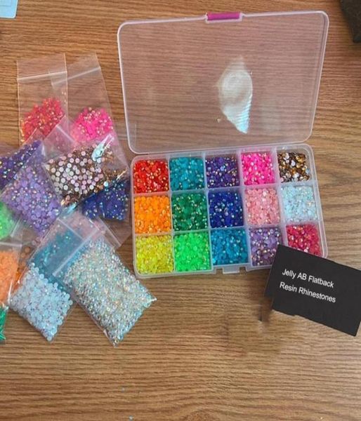 15000pcs1box ab jelly 3mm4mmor 5mm flatback resin rhinestones ss1216or 20ss candy cab embellishments craft or nail supplies7726054, Silver;gold
15000pcs1box ab jelly 3mm4mmor 5mm flatback resin rhinestones ss1216or 20ss candy cab embellishments craft or nail supplies7726054, Silver;gold