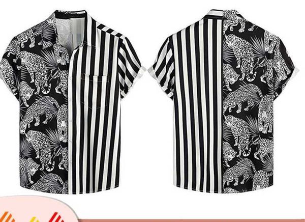 popular new hawaiian casual printed short sleeved shirt for men's vacation wide pine flower shirtejjgejjg, White;black
popular new hawaiian casual printed short sleeved shirt for men's vacation wide pine flower shirtejjgejjg, White;black