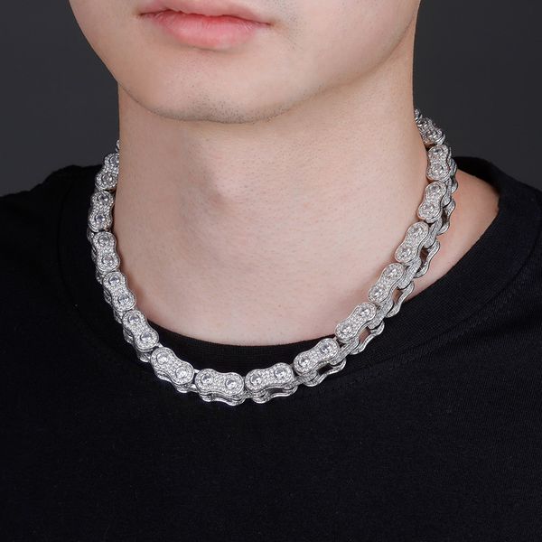 hip hop 5a zircon ins bicycle chain design iced out cuban chain luxury man wholesale cuban link chain necklaces, Silver
hip hop 5a zircon ins bicycle chain design iced out cuban chain luxury man wholesale cuban link chain necklaces, Silver