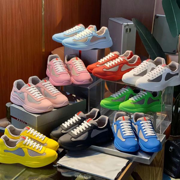 designer men america s cup xl casual shoes americas cup soft rubber and bike fabric sneakers mesh lace-up trainers pradas cup prads shoes, Black
designer men america s cup xl casual shoes americas cup soft rubber and bike fabric sneakers mesh lace-up trainers pradas cup prads shoes, Black