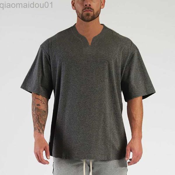 men's t-shirts fashion oversized mens sports fitness t-shirt short sleeve solid loose v neck t shirts summer casual pullover men cloth, White;black
men's t-shirts fashion oversized mens sports fitness t-shirt short sleeve solid loose v neck t shirts summer casual pullover men cloth, White;black