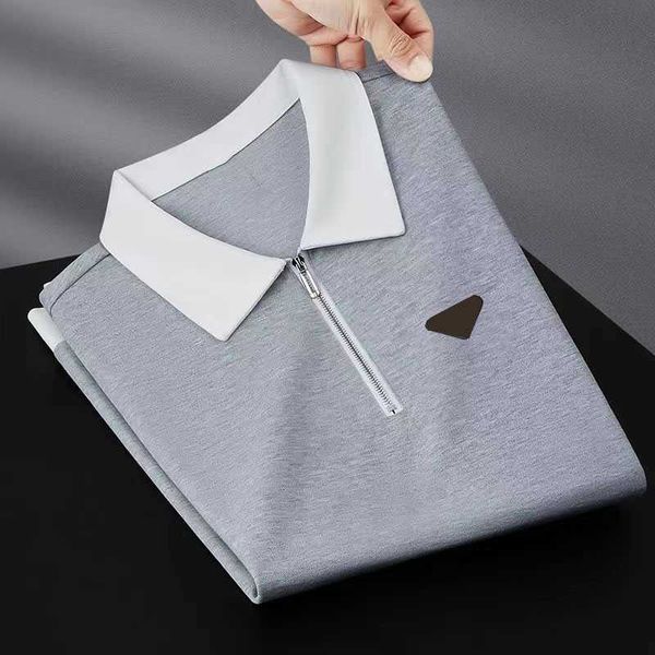 mens polos casual shirt cotton t-shirt zippers neck short polo man tees designer tshirts asian size m-3xl, White;black
mens polos casual shirt cotton t-shirt zippers neck short polo man tees designer tshirts asian size m-3xl, White;black