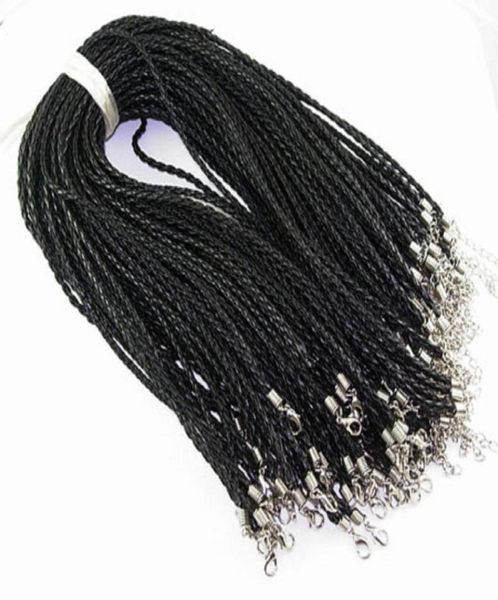100pcslot 18039039 3mm black pu leather braided necklace cords with lobster clasp for diy jewelry neckalce pendant craft je6916304, White;red
100pcslot 18039039 3mm black pu leather braided necklace cords with lobster clasp for diy jewelry neckalce pendant craft je6916304, White;red