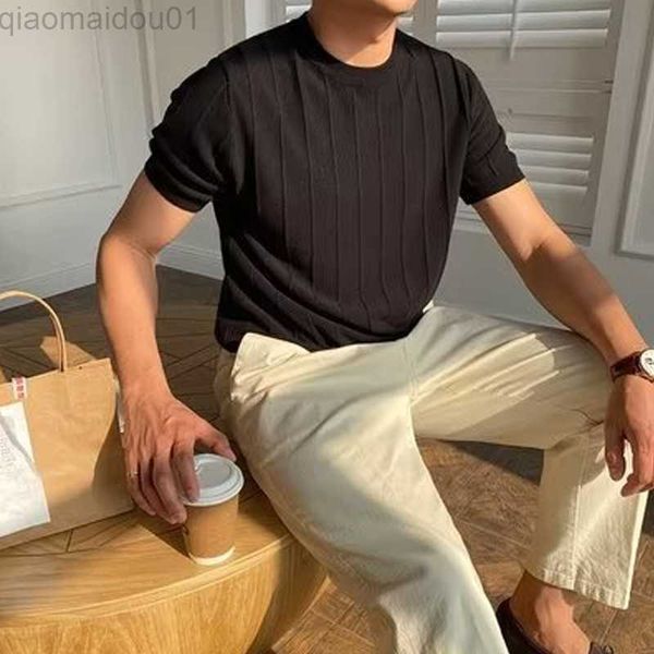 men's t-shirts 2023 spring summer short sleeve slim knit t shirts men's clothes solid color ribbed knit o neck tee men leisure pu, White;black
men's t-shirts 2023 spring summer short sleeve slim knit t shirts men's clothes solid color ribbed knit o neck tee men leisure pu, White;black