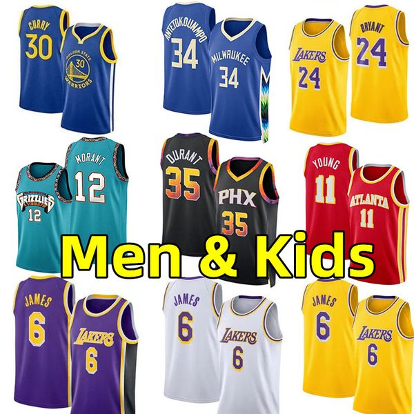 men kids basketball jerseys 30 curry 11 young 6 james stephen 24 bryant giannis 34 antetokounmpo 1 lamelo ball 12 ja morant 35 kevin durant, Black;red
men kids basketball jerseys 30 curry 11 young 6 james stephen 24 bryant giannis 34 antetokounmpo 1 lamelo ball 12 ja morant 35 kevin durant, Black;red