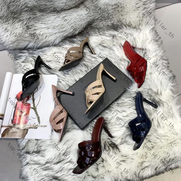 designer sandal tribute slipper women leather sandals summer slip-on mule med heel slide narrow band slides cross stiletto shoe with box, Black
designer sandal tribute slipper women leather sandals summer slip-on mule med heel slide narrow band slides cross stiletto shoe with box, Black