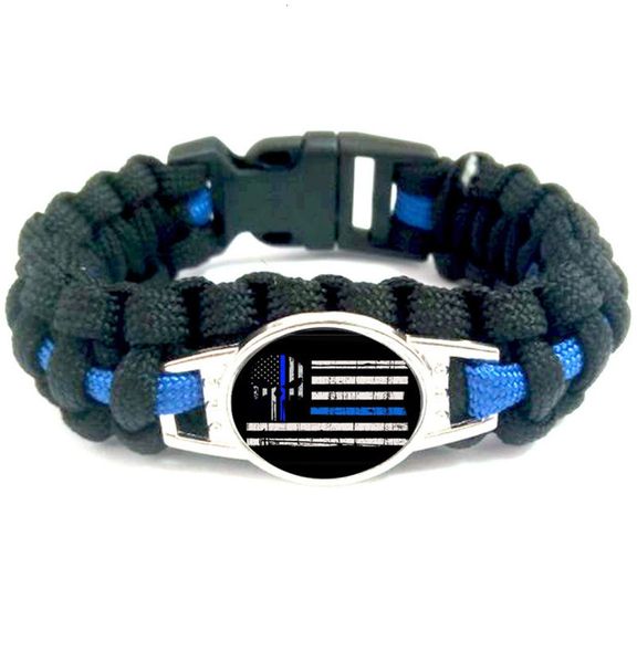 20pc blueline thin blue lives matter skull american flags star paracord outdoor survival bracelets charm women men boy jewelry5508174, Golden;silver
20pc blueline thin blue lives matter skull american flags star paracord outdoor survival bracelets charm women men boy jewelry5508174, Golden;silver