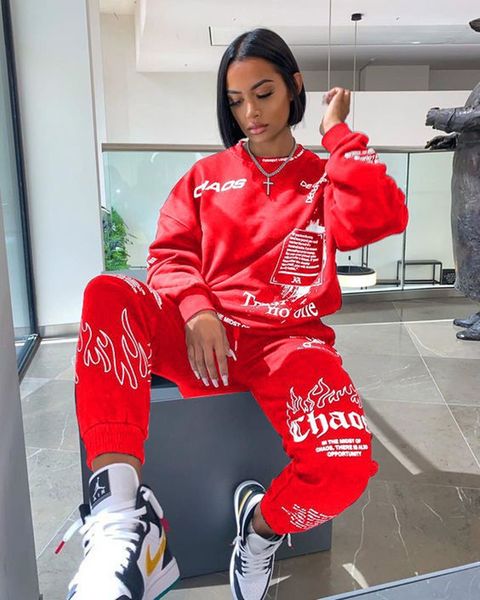 women tracksuits women outfit letter print loose 2 two piece set streetwear tracksuit sweatshirt joggers pants matching ensemble femme, White
women tracksuits women outfit letter print loose 2 two piece set streetwear tracksuit sweatshirt joggers pants matching ensemble femme, White