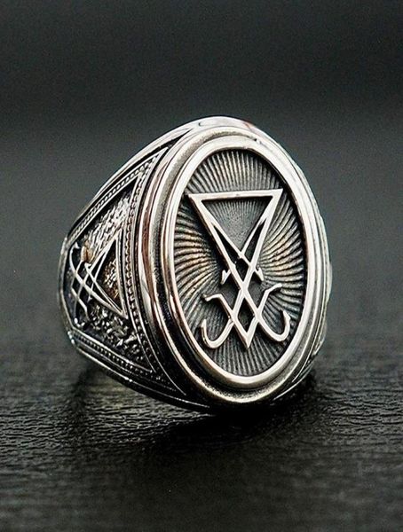 retro gothic lucifer satan signet ring stainless steel rock punk seal rings men and women pagan jewelry gift5652015, Golden;silver
retro gothic lucifer satan signet ring stainless steel rock punk seal rings men and women pagan jewelry gift5652015, Golden;silver