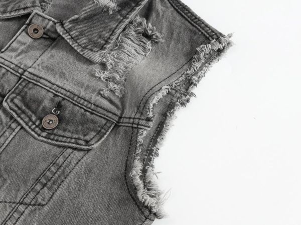 raincoats 2023 men's spring/summer autumn ripped denim vest youth gray motorcycle casual lapel denim jacket, Black
raincoats 2023 men's spring/summer autumn ripped denim vest youth gray motorcycle casual lapel denim jacket, Black