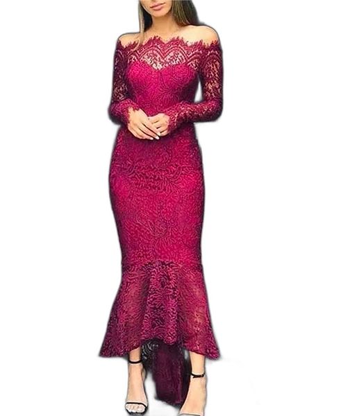 burgundy mermaid wedding guest dress off shoulder african bridesmaid dresses long sleeve maid of honor cocktail party, White;pink
burgundy mermaid wedding guest dress off shoulder african bridesmaid dresses long sleeve maid of honor cocktail party, White;pink
