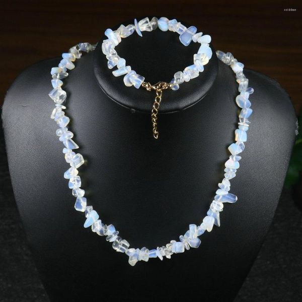 choker chips stone necklace set natural opal irregular for women healing meditation charm bracelet jewelry, Golden;silver
choker chips stone necklace set natural opal irregular for women healing meditation charm bracelet jewelry, Golden;silver