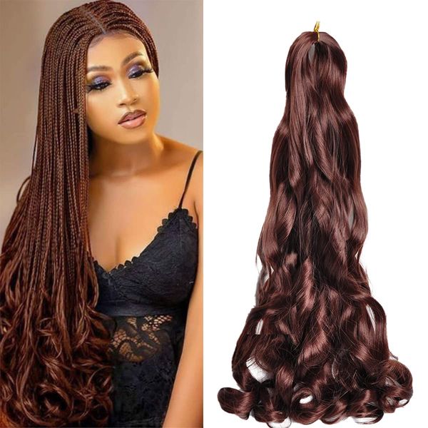 pre stretched french curls brading hair #30 loose wavy braiding hair extensions synthetic 22inch 75g/pack french curly crochet hair ls04, Black
pre stretched french curls brading hair #30 loose wavy braiding hair extensions synthetic 22inch 75g/pack french curly crochet hair ls04, Black