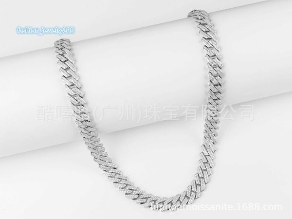 pendant necklaces 14mm moissanite s925 silver cuban necklace hip hop fashion brand versatile men's necklace
pendant necklaces 14mm moissanite s925 silver cuban necklace hip hop fashion brand versatile men's necklace