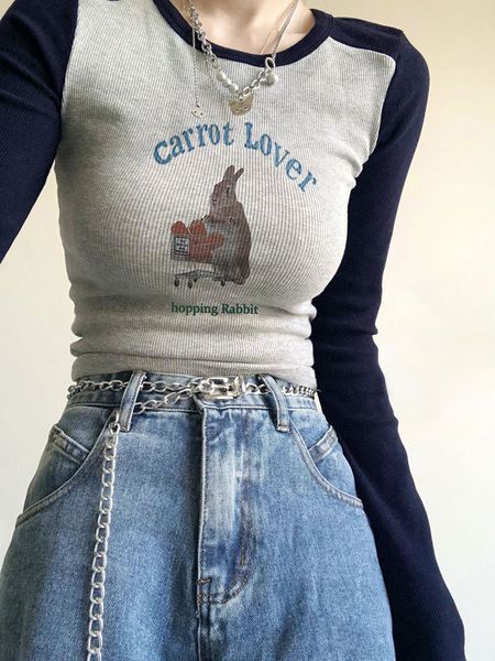 women's t-shirt retro cartoon t-shirts women patchwork long sleeve female fashion round neck slim tees ladies summer letter print tshir, White
women's t-shirt retro cartoon t-shirts women patchwork long sleeve female fashion round neck slim tees ladies summer letter print tshir, White