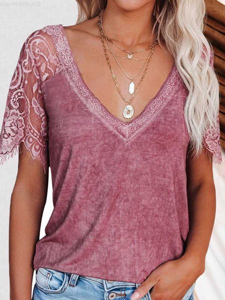 women's t-shirt women's lace splicing v-neck blouse casual lace trim short sleeve t shirt solid summer compression shirts 2023 l23, White
women's t-shirt women's lace splicing v-neck blouse casual lace trim short sleeve t shirt solid summer compression shirts 2023 l23, White