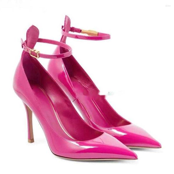 dress shoes patent leather solid ankle strap pumps for female women 2023 luxury designer pointed toe thin high heel fashion party, Black
dress shoes patent leather solid ankle strap pumps for female women 2023 luxury designer pointed toe thin high heel fashion party, Black