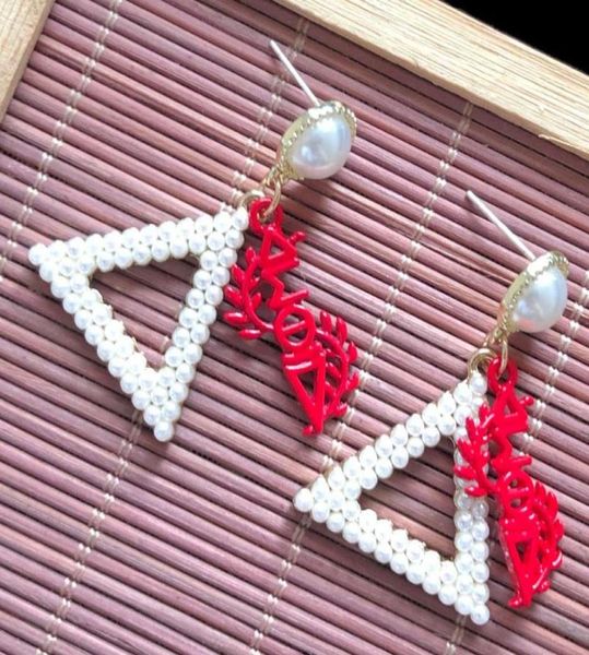 dangle chandelier hand made greek sorority simple fashion triangle letter pendant charm pearl earrings lady jewelry6272183, Silver
dangle chandelier hand made greek sorority simple fashion triangle letter pendant charm pearl earrings lady jewelry6272183, Silver