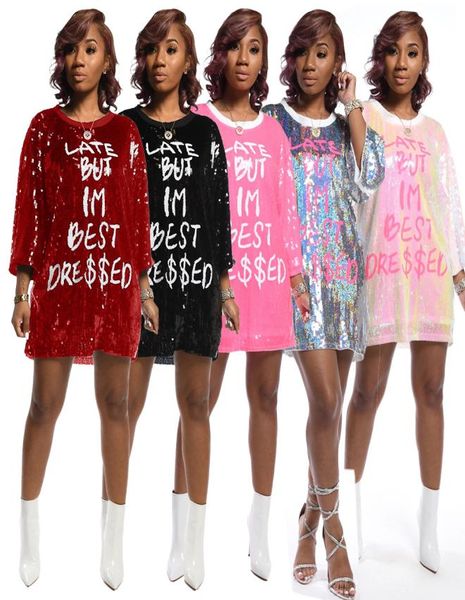 ladies style letter print glitter sequins t shirts dress plus size women clothing3821236, Black;gray
ladies style letter print glitter sequins t shirts dress plus size women clothing3821236, Black;gray