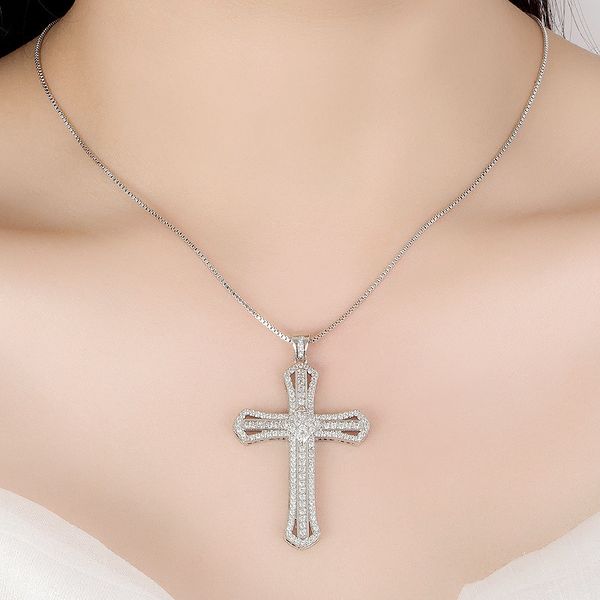 huitan hip hop cross necklace for women with dazzling cz stone luxury silver color cool neck accessories party trendy jewelry
huitan hip hop cross necklace for women with dazzling cz stone luxury silver color cool neck accessories party trendy jewelry