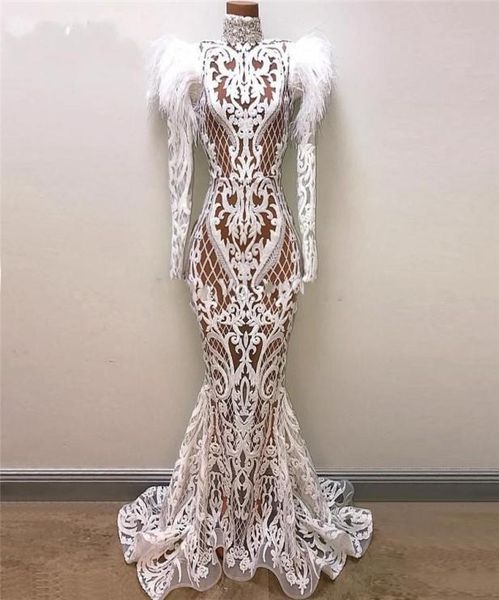 see through mermaid evening dresses with long sleeves lace appliques feathers dubai african prom dress long sleeves high neck part3446697, Black;red
see through mermaid evening dresses with long sleeves lace appliques feathers dubai african prom dress long sleeves high neck part3446697, Black;red