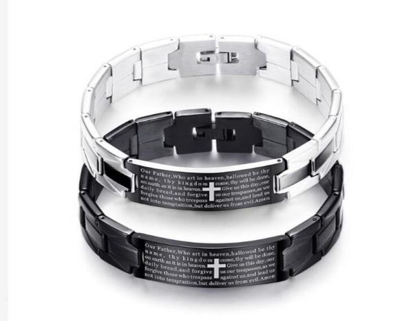 titanium steel black cross bracelet english bible lord039s prayer charms cuff inlaid magnet bracelet for men couples gift jewel2569722
titanium steel black cross bracelet english bible lord039s prayer charms cuff inlaid magnet bracelet for men couples gift jewel2569722
