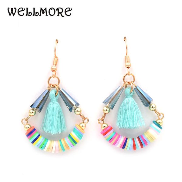stud wellmore handmade bohemia earrings crystal tassel for women fashion jewelry gifts wholesale drop 230714, Golden;silver
stud wellmore handmade bohemia earrings crystal tassel for women fashion jewelry gifts wholesale drop 230714, Golden;silver