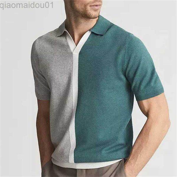 men's t-shirts 0003 america style chic patchwork knitted polo shirt men's spring summer fashion lapel v-neck short sleeve simple c, White;black
men's t-shirts 0003 america style chic patchwork knitted polo shirt men's spring summer fashion lapel v-neck short sleeve simple c, White;black