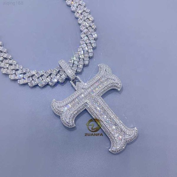 hip hop baguette initial name vvs moissanite diamond iced out custom letter pendant, Silver
hip hop baguette initial name vvs moissanite diamond iced out custom letter pendant, Silver