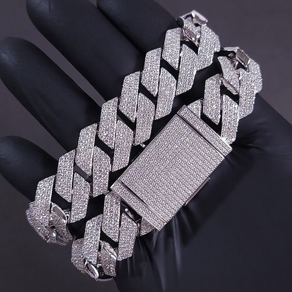 12mm 100% handmade setting 3 row vvs moissanite diamond iced out cuban link chain 925 sterling silver necklace
12mm 100% handmade setting 3 row vvs moissanite diamond iced out cuban link chain 925 sterling silver necklace