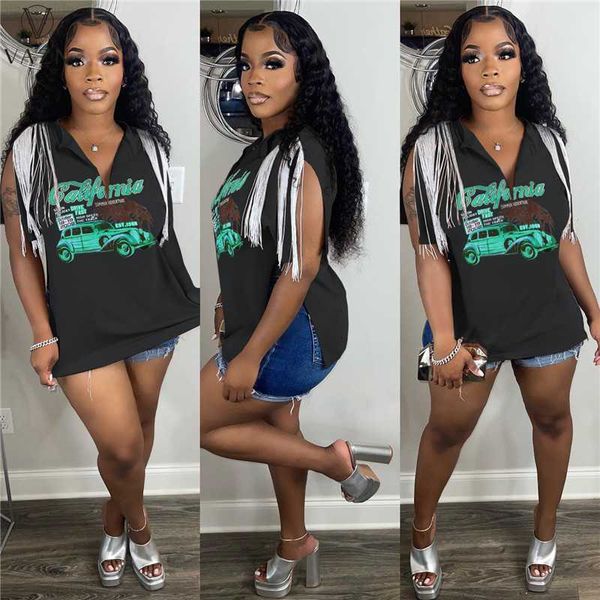 women's t-shirt vazn women 2022 casual street style t shirt short sleeve v neck t shirt printed hip hop lady tassel t shirt l230713, White
women's t-shirt vazn women 2022 casual street style t shirt short sleeve v neck t shirt printed hip hop lady tassel t shirt l230713, White