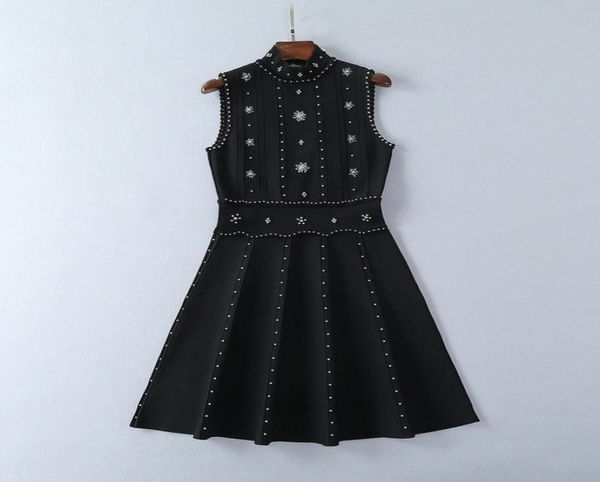 610 runway dress brand same style dress sleeveless crew neck beads kint womens clothes luxury fashion dress sh3755361, Black
610 runway dress brand same style dress sleeveless crew neck beads kint womens clothes luxury fashion dress sh3755361, Black