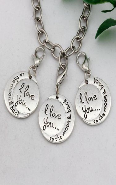 200pcs antique silver alloy i love you to the moon back charms dangle bead with lobster clasp fit charm bracelet 19x34mm d8814113, Bronze;silver
200pcs antique silver alloy i love you to the moon back charms dangle bead with lobster clasp fit charm bracelet 19x34mm d8814113, Bronze;silver