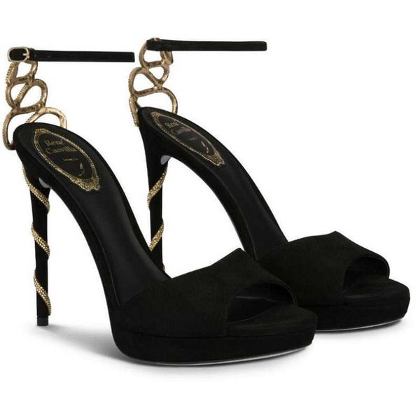 luxury summer renecaovilla morgana sandals shoes women gold crystal snake wrapped high heels wedding party dress lady walking eu35-43, Black
luxury summer renecaovilla morgana sandals shoes women gold crystal snake wrapped high heels wedding party dress lady walking eu35-43, Black