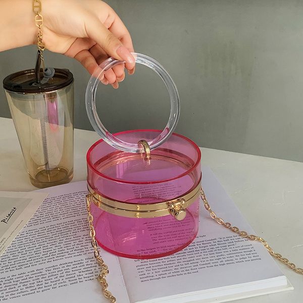 evening bags summer transparent acrylic round party clutch bag for women female purses and handbags mini shoulder crossbody l230714
evening bags summer transparent acrylic round party clutch bag for women female purses and handbags mini shoulder crossbody l230714