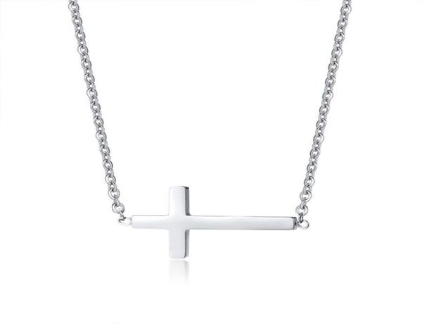 women stainless steel petite sideways horizontal cross pendant necklace6360275, Silver
women stainless steel petite sideways horizontal cross pendant necklace6360275, Silver