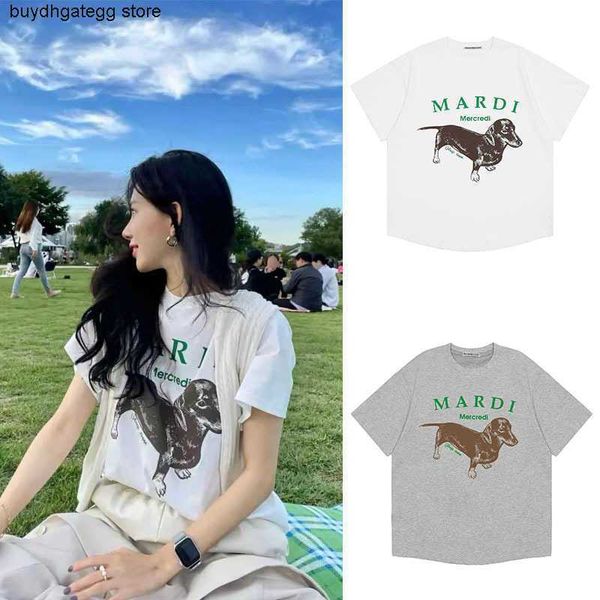 women's t-shirts fashion brand mardi korean mercredi daisy short sleeve new dachshund dog print round neck cotton, White
women's t-shirts fashion brand mardi korean mercredi daisy short sleeve new dachshund dog print round neck cotton, White