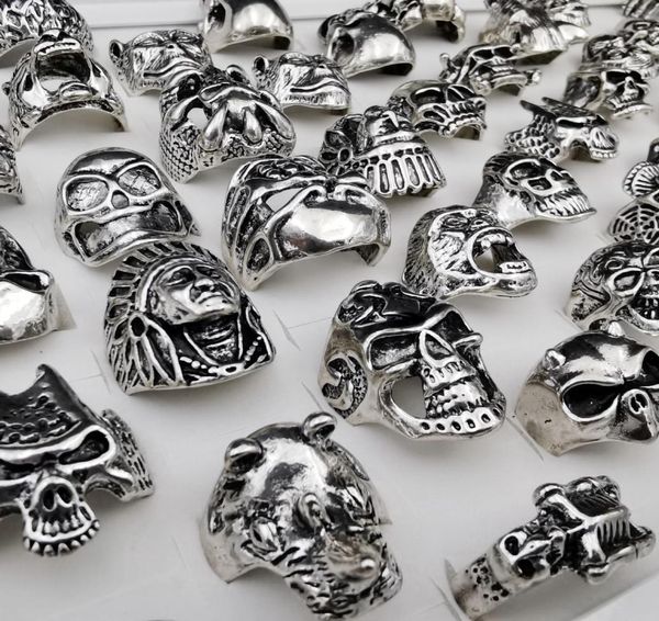 gothic skull ring vintage silver color punk biker metal jewelry rock skeleton rings size 16mm to 22mm mix style whole7682235
gothic skull ring vintage silver color punk biker metal jewelry rock skeleton rings size 16mm to 22mm mix style whole7682235