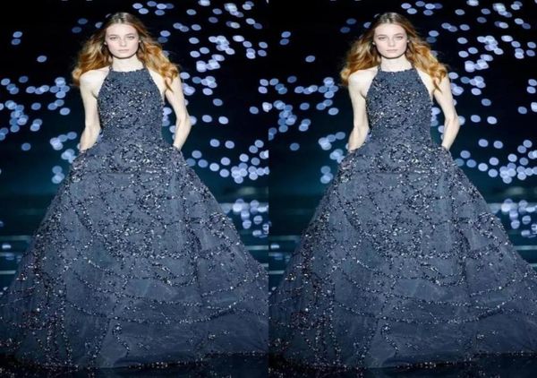 elie saab 2020 dark navy evening dresses halter neck tulle aline prom gowns full length formal party celebrity dress customi2959346, Black
elie saab 2020 dark navy evening dresses halter neck tulle aline prom gowns full length formal party celebrity dress customi2959346, Black