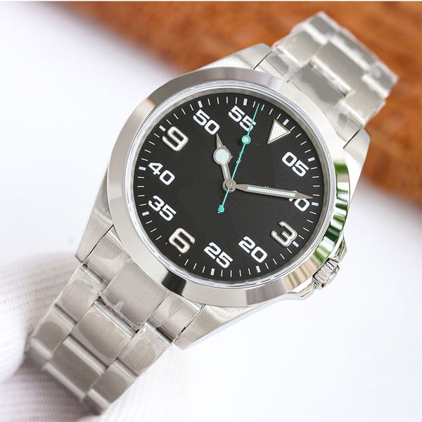 men's mechanical watch air king m126900/m116900 sapphire 40mm luxury automatic waterproof 70m designer business automatic watch, Slivery;brown
men's mechanical watch air king m126900/m116900 sapphire 40mm luxury automatic waterproof 70m designer business automatic watch, Slivery;brown